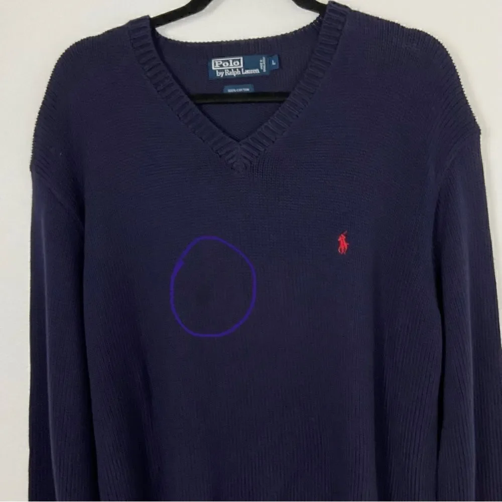 Polo Ralph Lauren Men L Long Sleeve Waffle Knit Thermal Shirt Pullover‎ Sweater